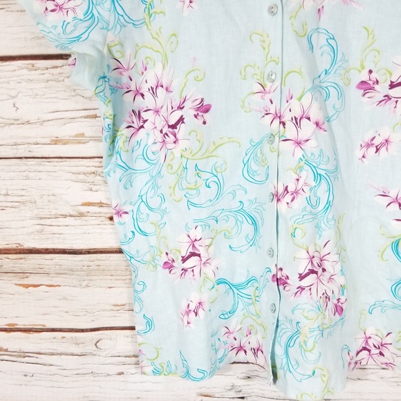 Tommy Bahama Stretch Floral Shirt. Small - Picture 6 of 8